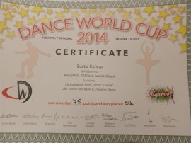 Десетте възпитанички на БТЦ „Грация” опознаха света на танца и заеха своето място в световен мащаб