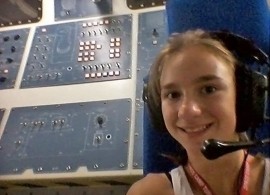 11-годишната Мая участва в изпитания проведени в космически лагер на НАСА