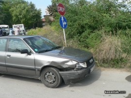 Неспазване на знак Стоп доведе до катастрофа