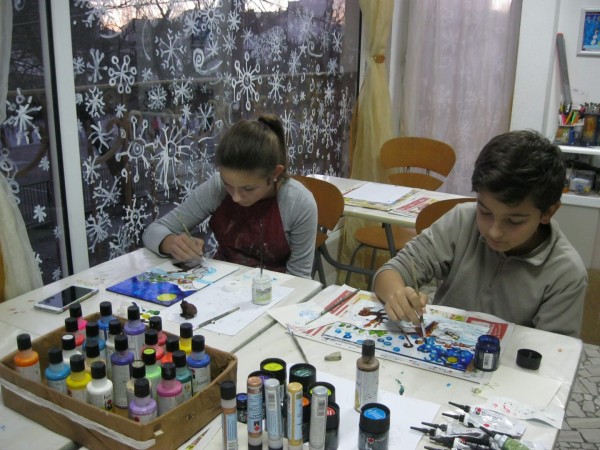  Рисунки върху стъкло в галерия Ателието