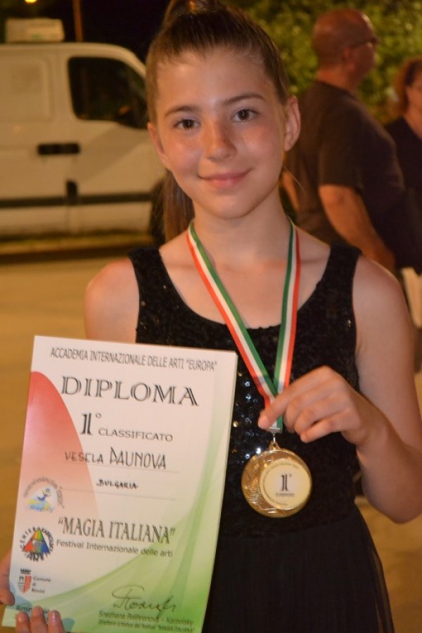 Весела Паунова спечели злато от фестивал в Италия