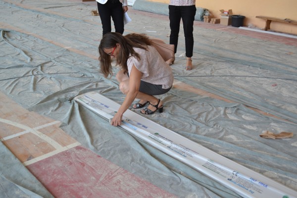 Кметът Галина Стоянова инспектира ремонта на стадион „Севтополис“