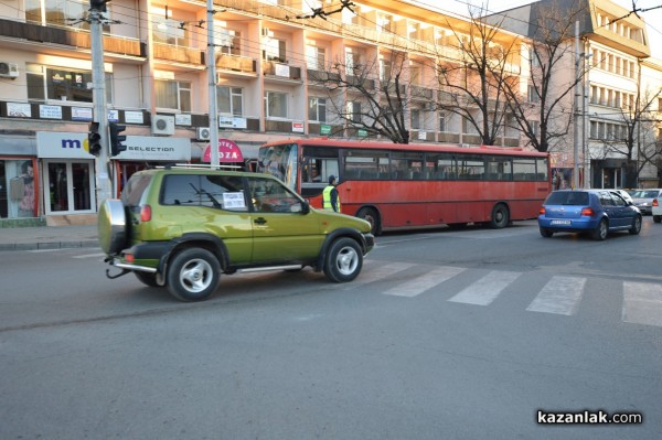 Протест срещу цените на винетките 13 декември 2015 Казанлък