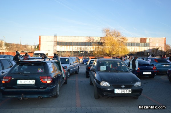 Протест срещу цените на винетките 13 декември 2015 Казанлък