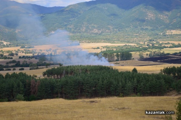 Пак запалиха пожар над военния полигон /видео и снимки/
