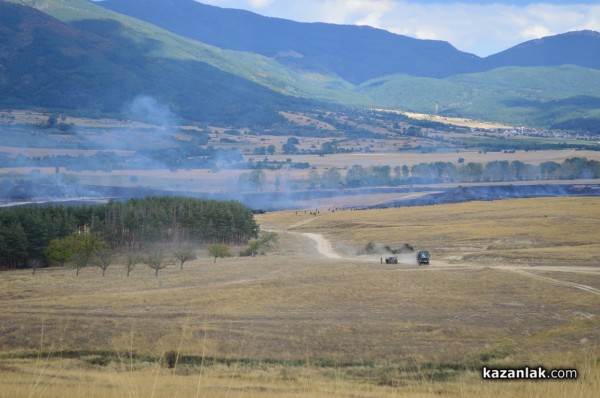 Пак запалиха пожар над военния полигон /видео и снимки/