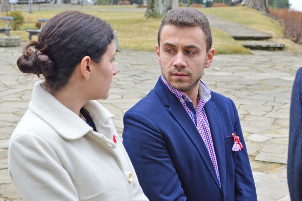 Борис Кърчев и Йоана Фильова посрещнаха колегите си от листата на ГЕРБ в Шипка