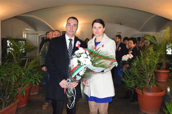 Борис Кърчев и Йоана Фильова посрещнаха колегите си от листата на ГЕРБ в Шипка