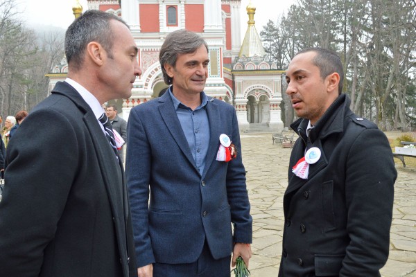 Борис Кърчев и Йоана Фильова посрещнаха колегите си от листата на ГЕРБ в Шипка