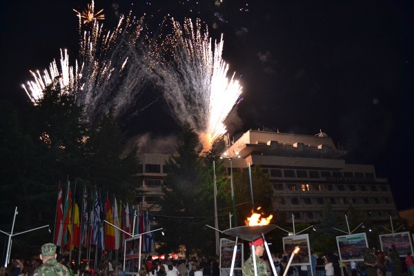 Тържествена заря – проверка в Казанлък за 2 юни