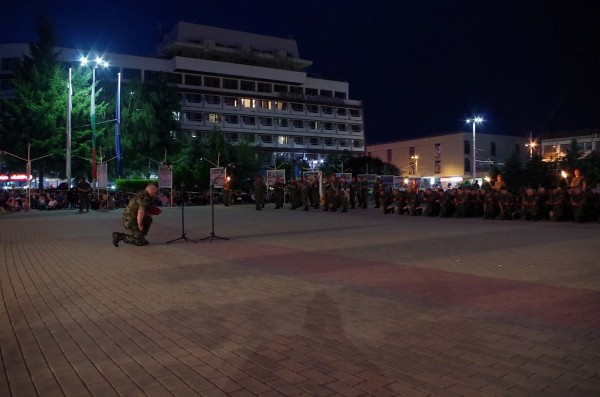 Тържествена заря – проверка в Казанлък за 2 юни