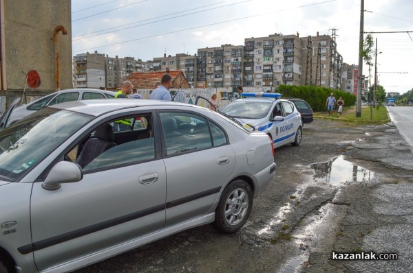 Верижна катастрофа в Източното пред пешеходна пътека / Снимки 