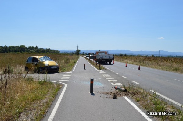 Жена пострада в катастрофа с камион по пътя за Енина днес