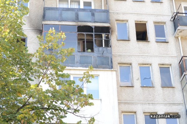 Пожар от газова бутилка в 15 блок на Източното днес