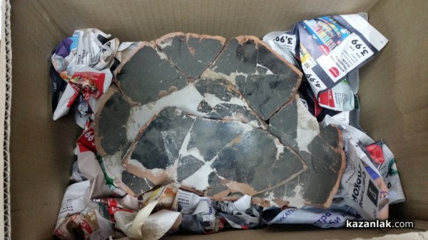 Средновековно златно съкровище бе открито днес при спец акция на полицията в Казанлък