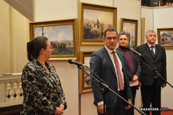 Община Казанлък и НД „Русофили“ откриха изложба в Парламента по случай 140 г. от Освобождението