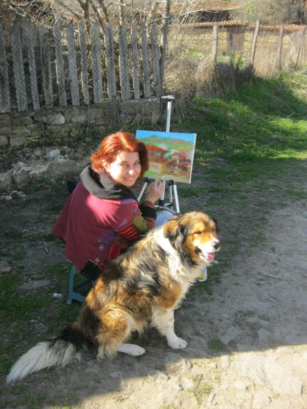 Школа Арт линия с изложба от пленер в Жеравна