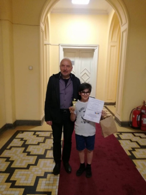 8-годишният Тома Вълков с три Специални награди на Национален конкурс в Бургас