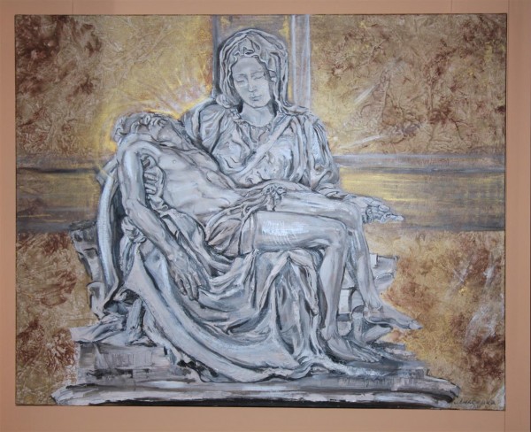 Мъглижки художници с благотворителна изложба във фоайето на Областна администрация