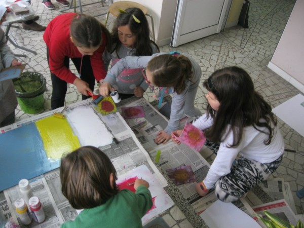 Децата от “Арт линия“ се запознаха с нова техника