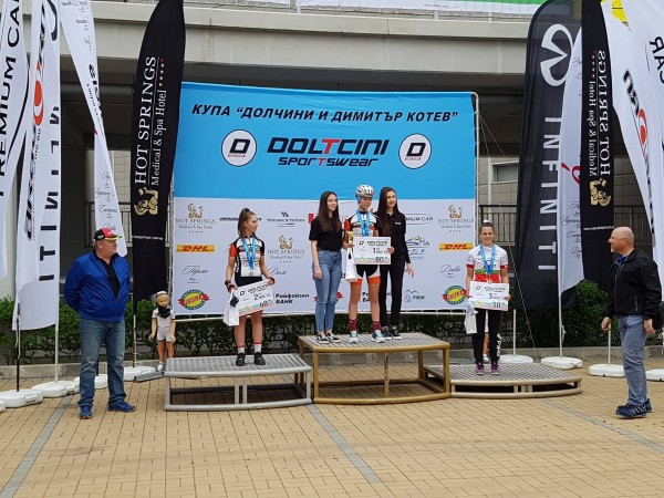 Казанлъшките колоездачи с медали от Купа Долчини 2019