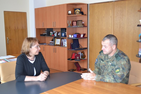 Кметът се срещна с новия командир на 61 Стрямска механизирана бригада