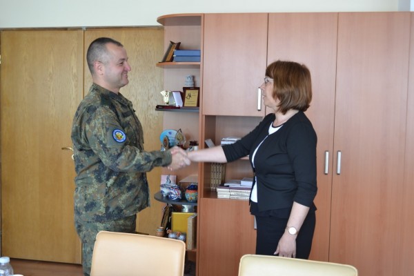 Кметът се срещна с новия командир на 61 Стрямска механизирана бригада