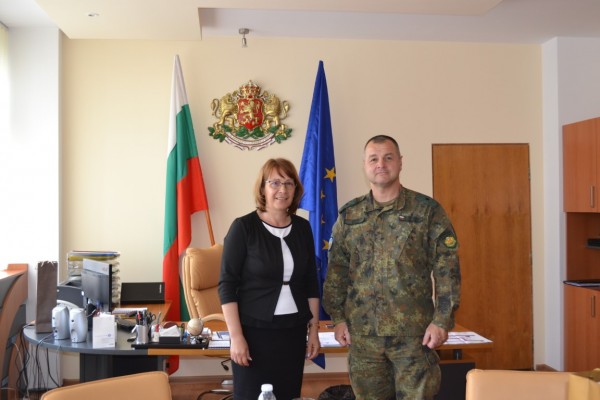 Кметът се срещна с новия командир на 61 Стрямска механизирана бригада