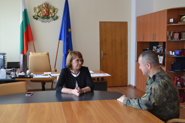 Кметът се срещна с новия командир на 61 Стрямска механизирана бригада