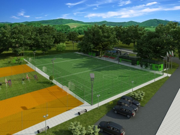 „Първа копка“ на новия Тренировъчен мини футболен комплекс в Казанлък!