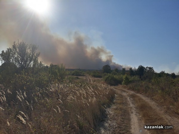 Голям пожар край Горно Черковище/ Видео и снимки / ОБНОВЕНА