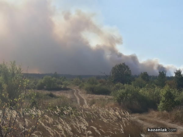 Голям пожар край Горно Черковище/ Видео и снимки / ОБНОВЕНА