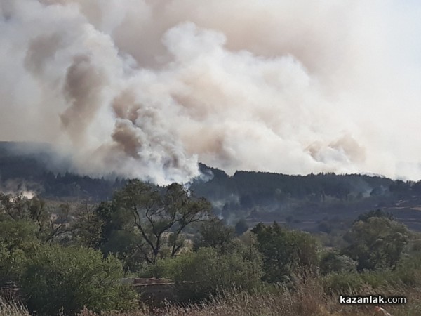 Голям пожар край Горно Черковище/ Видео и снимки / ОБНОВЕНА