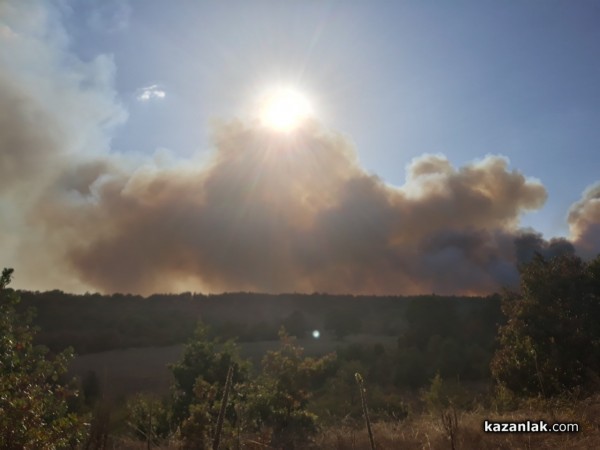 Голям пожар край Горно Черковище/ Видео и снимки / ОБНОВЕНА