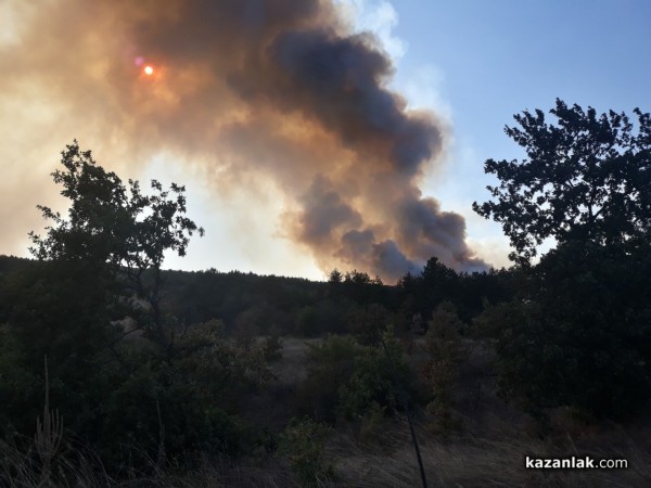 Голям пожар край Горно Черковище/ Видео и снимки / ОБНОВЕНА