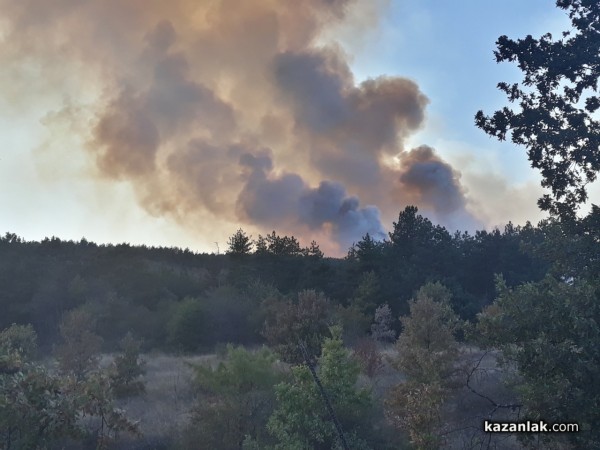 Голям пожар край Горно Черковище/ Видео и снимки / ОБНОВЕНА