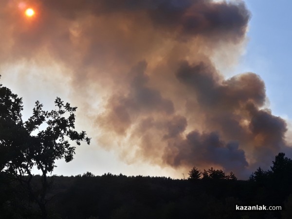 Голям пожар край Горно Черковище/ Видео и снимки / ОБНОВЕНА