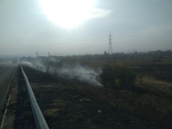 Отново пожар до околовръстното. Шофирайте с повишено внимание