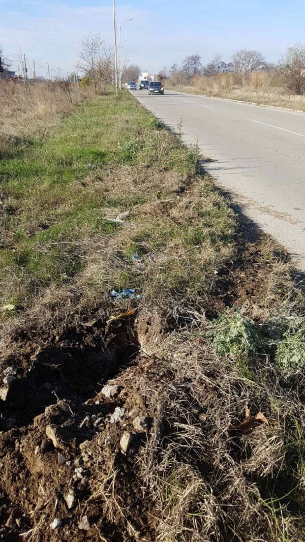 Съборен ел. стълб на улица “Кенали“