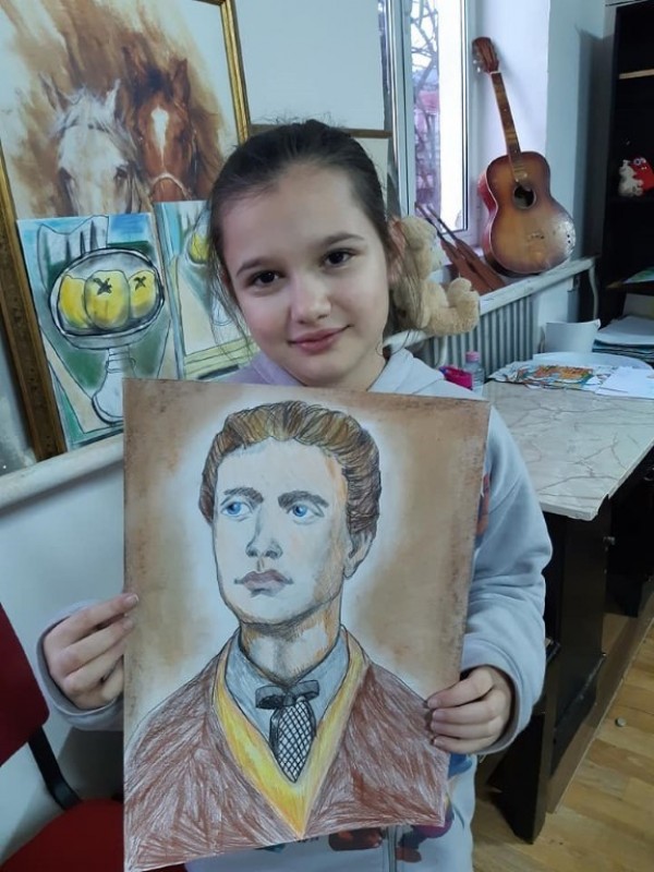 Малки художници рисуваха Апостола