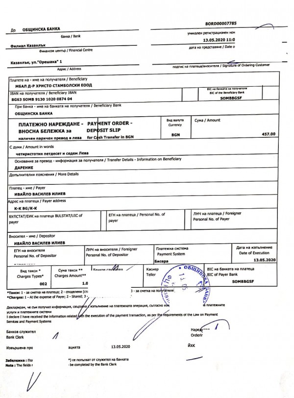 Абитуриенти от МГ с дарение за казанлъшката болница