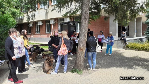 Протест срещу насилието над животни пред съда в Казанлък