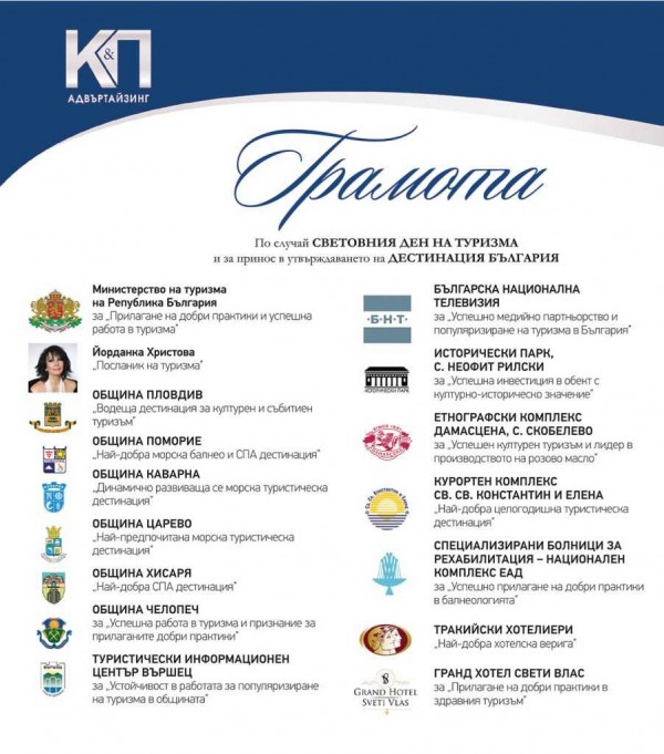 Списание “Дестинация България“ отличи етнографски комплекс “Дамасцена“