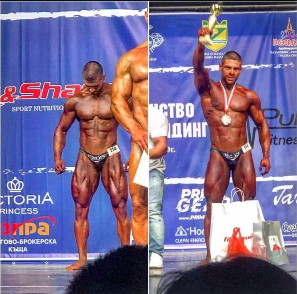 Държавен шампион по бодибилдинг и фитнес при младежи и мъже до 80 кг. стана Николай Митев 