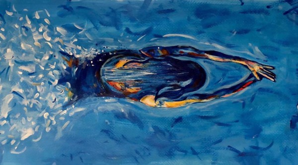 Николай ще разкраси стените на басейна “Антим Спорт“ със своя воден пъзел