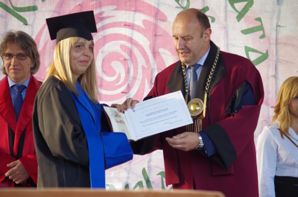 Кметът Галина Стоянова бе удостоена със златен медал от Технически университет - София