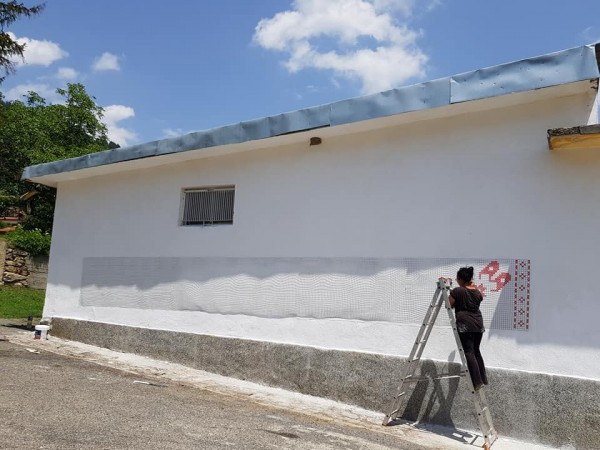 Изрисуваха 9-метрова шевица в Горно Изворово