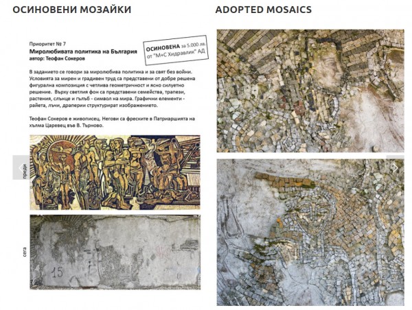 Всички мозайки в Бузлуджа вече са осиновени