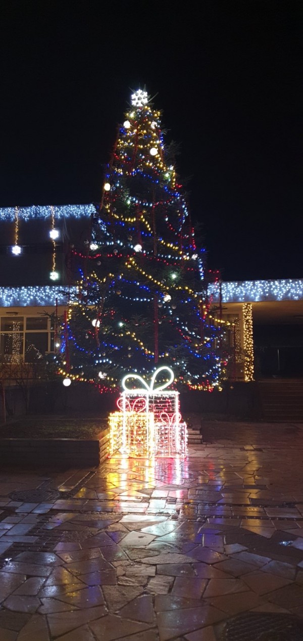 Запалиха коледните светлини и в Павел баня