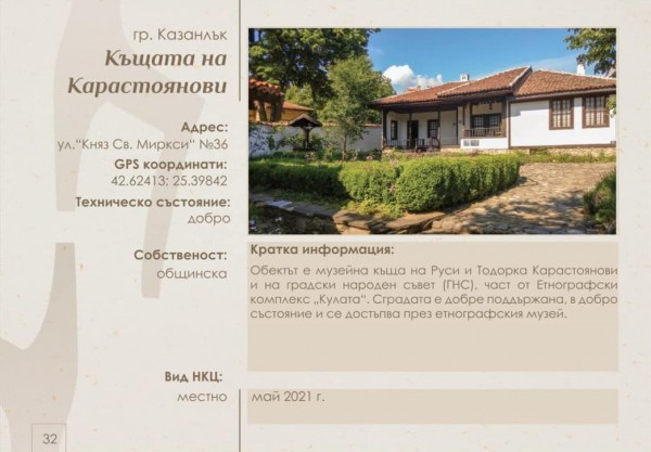 Нов проект ще разказва за архитектурните съкровища на Казанлък 